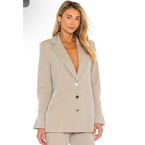 Revolve Song Of Style Pascal Blazer In Smoke Gray Oversized Size XS